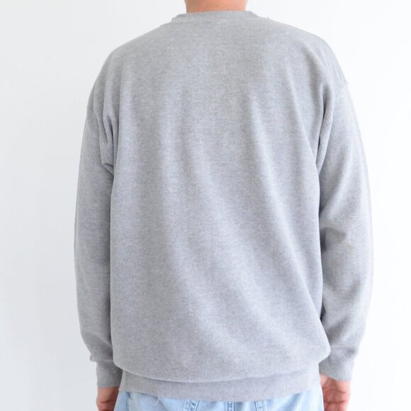 Vintage Gildan Heavy Big Red's V Cougars High School Championship Gray Sweater L - Picture 2 of 11